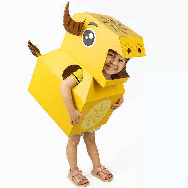 Animals 3D Paper Cardboard Shells Wearing Models Toy