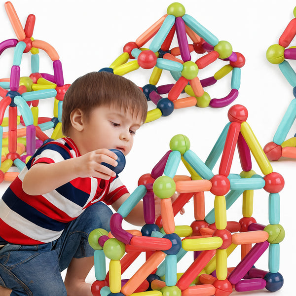 103PCs Magnetic Sticks Balls Building Block Sets Model Toy for Kids