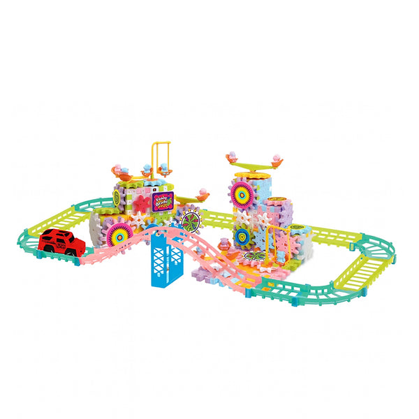 135Pcs Electric Gear Building Block + Rail Car
