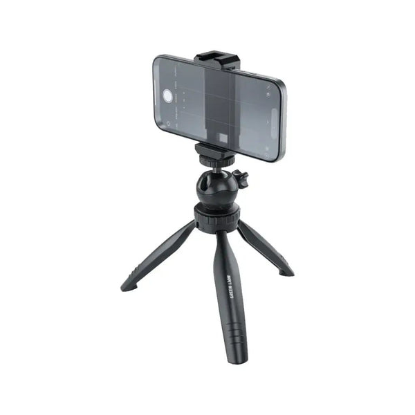 Green Lion Mini Tripod with Phone Holder - Black