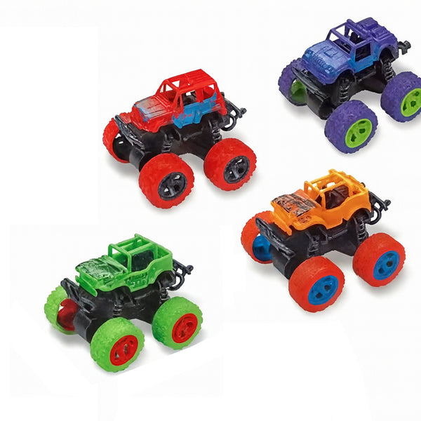 4 PCs Dual Friction Rolling Stunt Vehicle