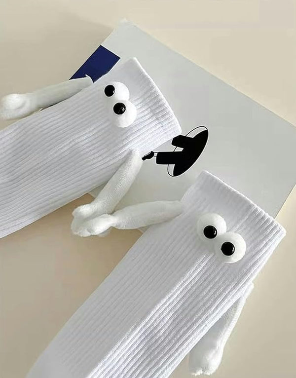 Couple Magnetic Hand Holding Socks
