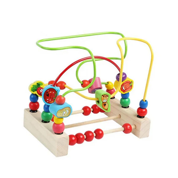 Educational Montessori Wooden Beaded Toy for Kids