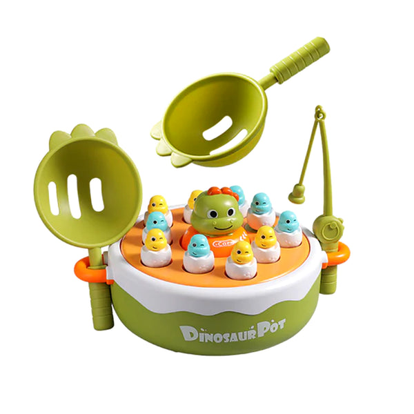 Electric Music Dinosaur Catapult Fishing Game (4 in 1)