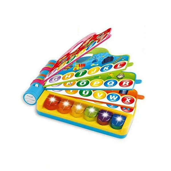 Learning Book with Piano Music