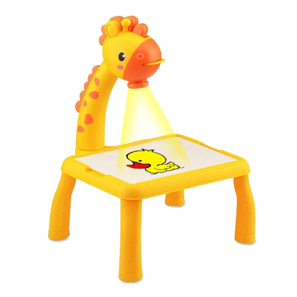 Multifunctional drawing projector table