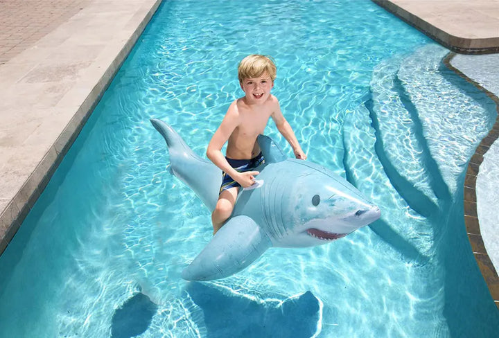 Best Way Inflatable Shark BESTWAY 41405 Shark Inflatable Swim Ring – La3yunak