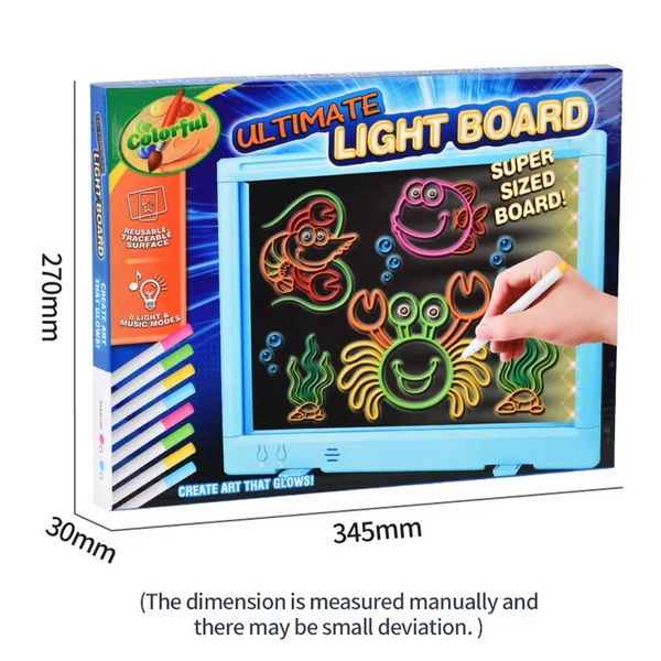14 Inches Drawing Board with Light And Music