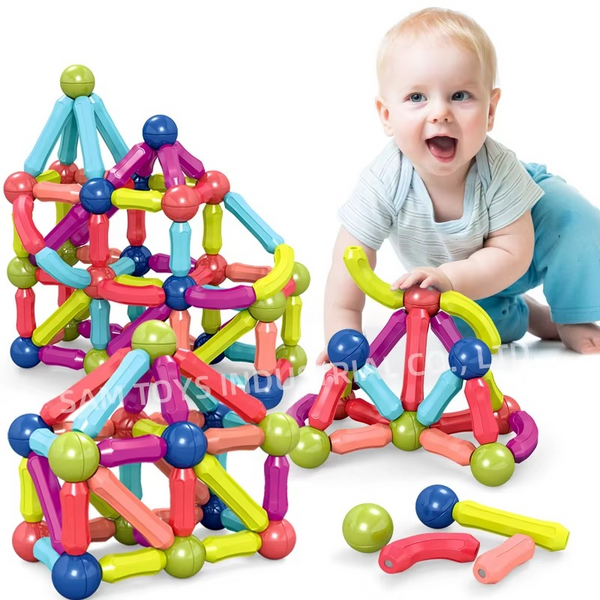 103PCs Magnetic Sticks Balls Building Block Sets Model Toy for Kids