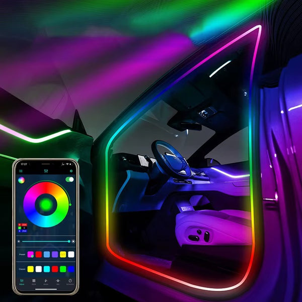 2 PCs Car Door RGB Atmosphere Light