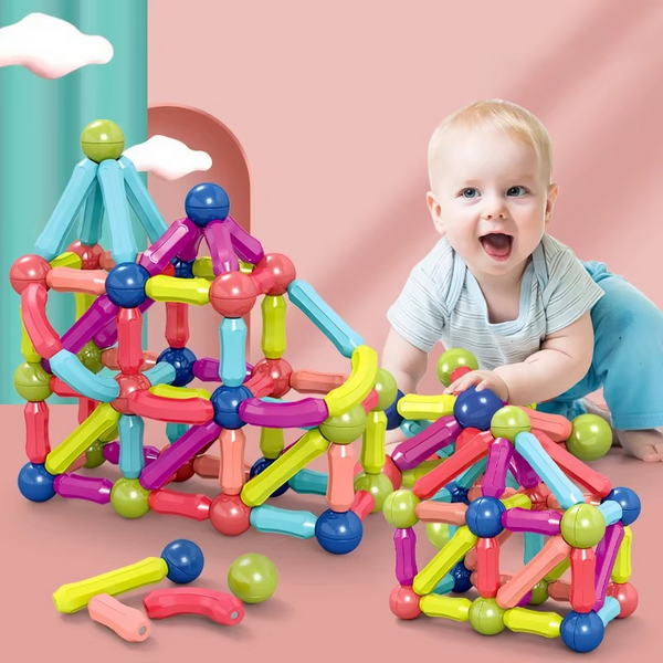 42PCs Magnetic Building Block Sticks Balls for Kids