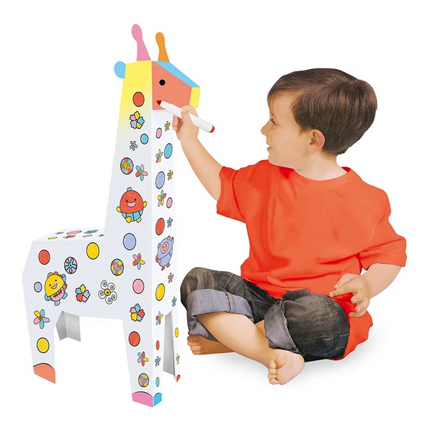 DIY 3D Giraffe Doodle Drawing Toy with Music Light Box