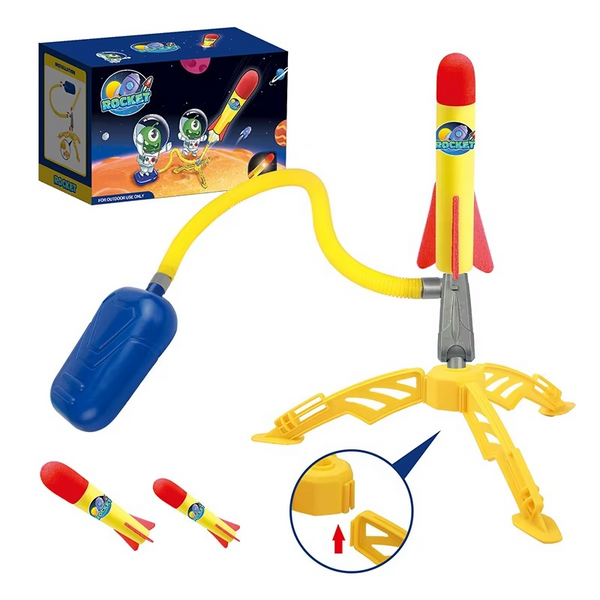 Foam Blaster Toy Rocket Launcher Rocket Toys with 2 Rockets
