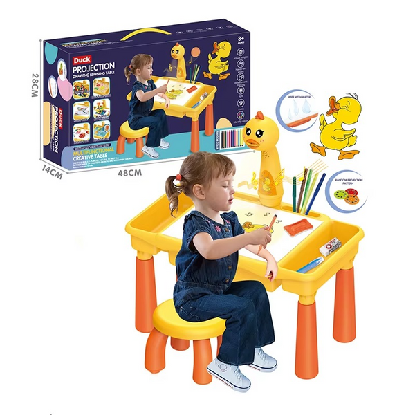Duck Projection Drawing Learning Table ( yellow , Music)