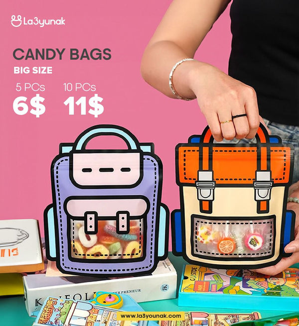 Candy Bags Orange/Purple