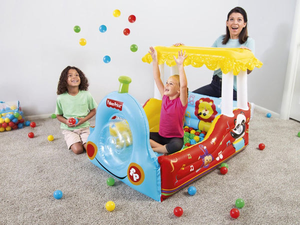 BESTWAY 93537 Inflatable Locomotive Dry Ball Pool Fisher