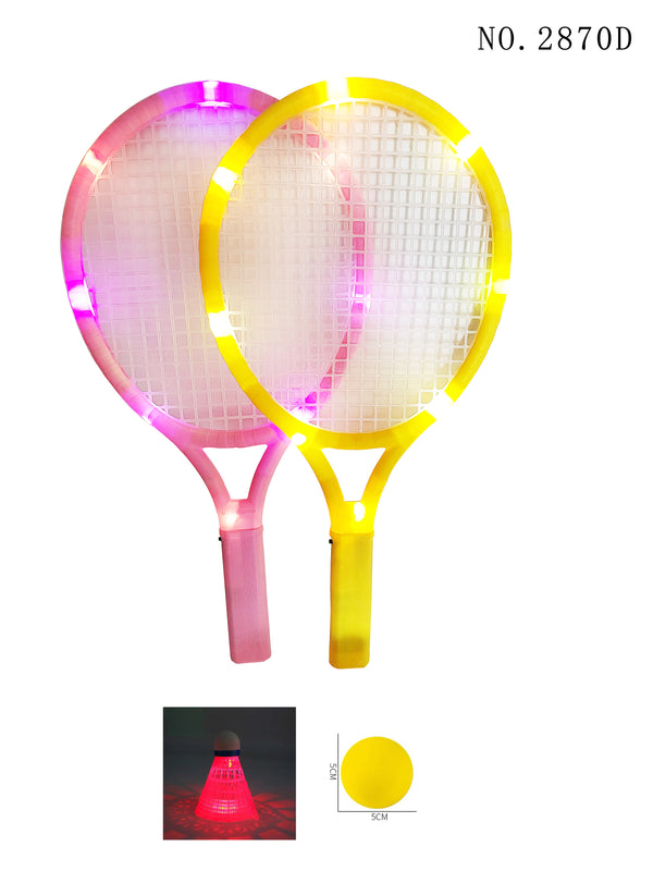 Badminton Racket + Badminton with Light + EVA Ball with Light