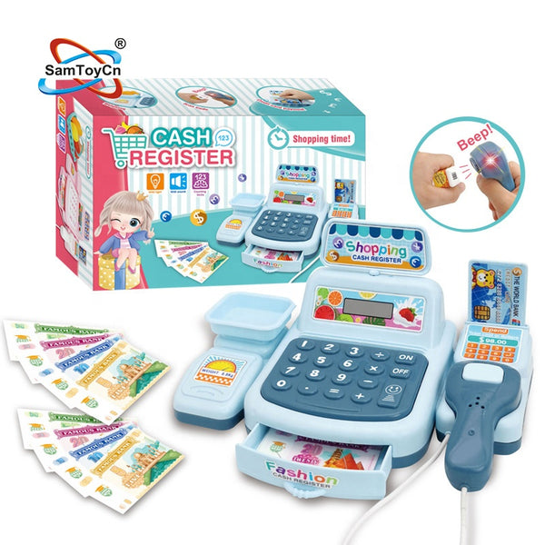 Cash Register Toy with Light and Sound