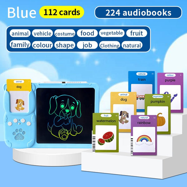 2 in 1 Drawing Board & Card Learning Machine (112 Cards)