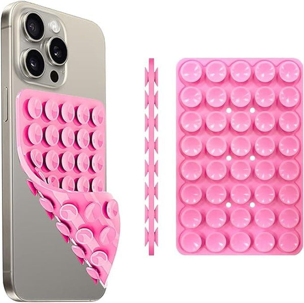 Double sided silicone phone holder